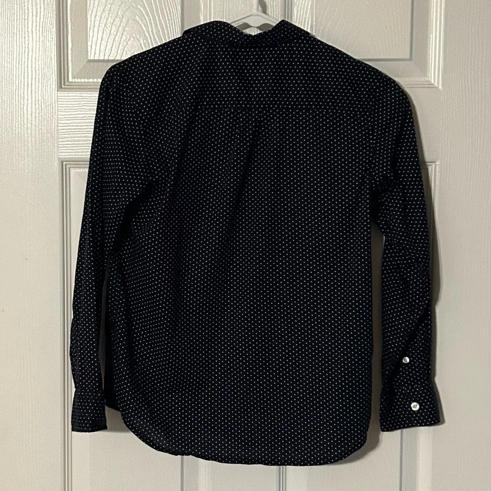 Old Navy Kids Navy Polka‎ Dot Shirt